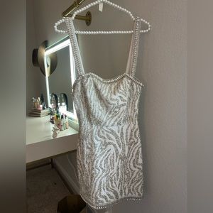Retrofete Santorini Sequin Tiger Stripe Dress